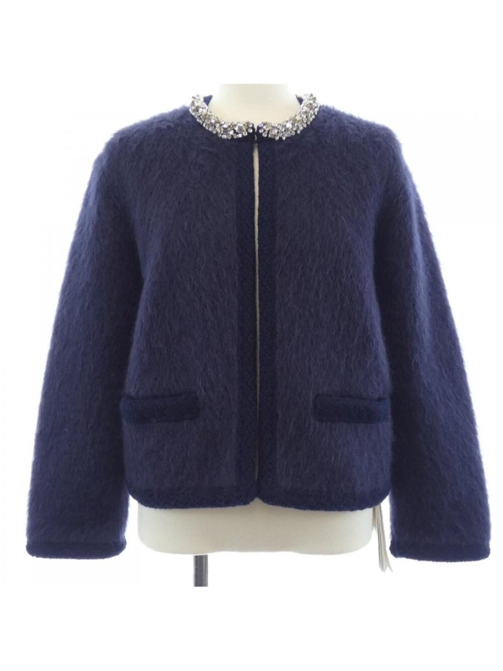 Celine Collarless Jacket Blue